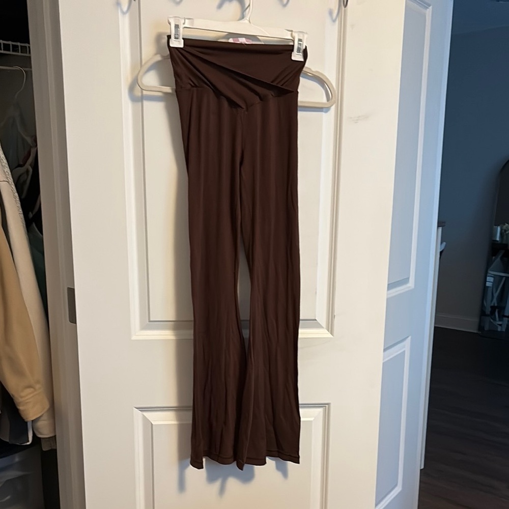 Aerie Brown Leggings Soft Knit Lounge